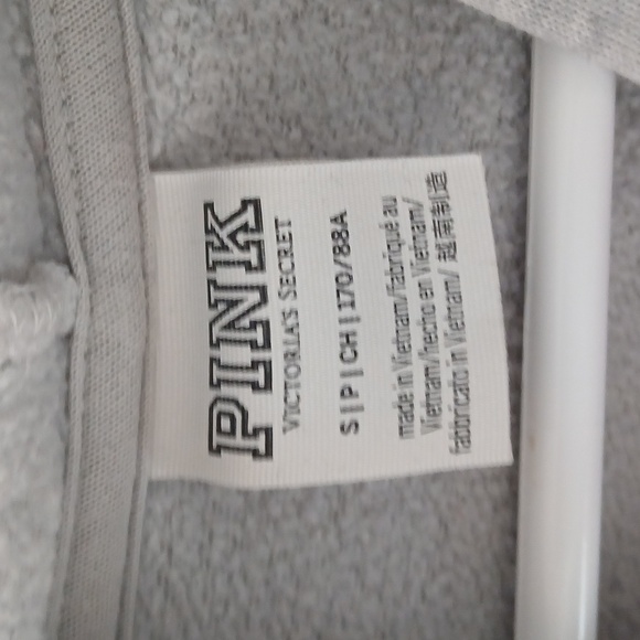 PINK Victoria's Secret Light Gray Hoodie - Picture 2 of 3